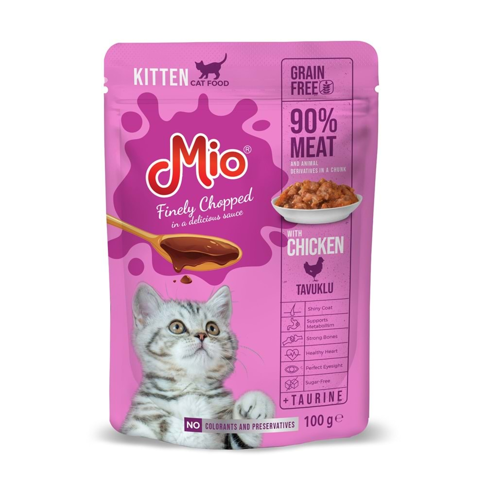 MİO KİTTEN TAVUK ETLİ POUCHES