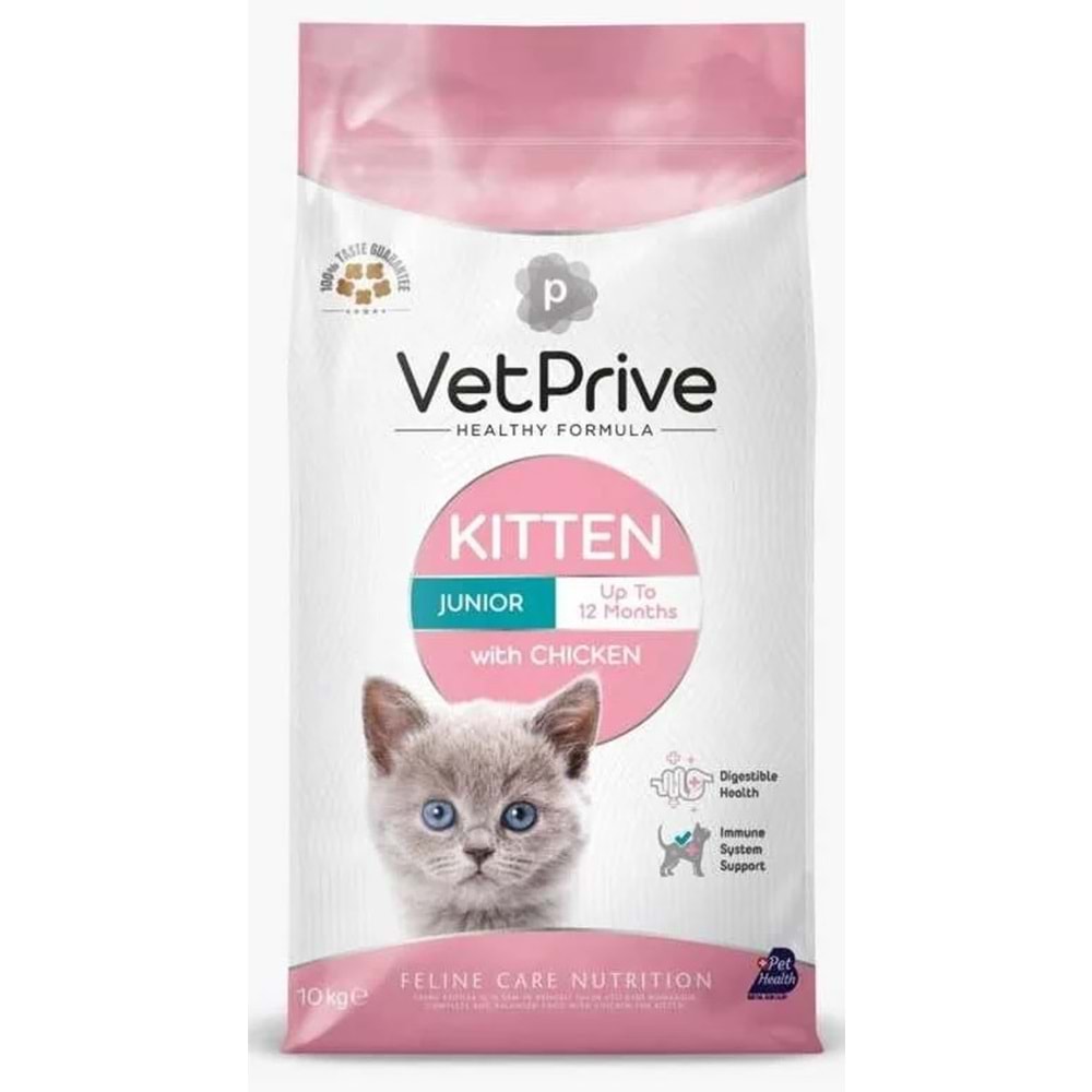 VET PRİVE KITTEN 10 KG TAVUKLU KEDİ MAMASI