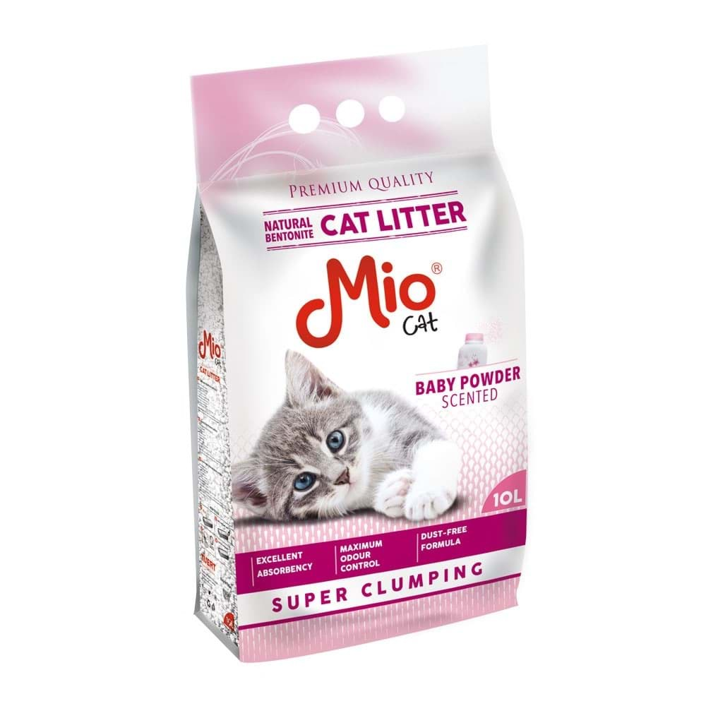 MİO BEBEK PUDRALI KEDİ KUMU 10 LT İNCE