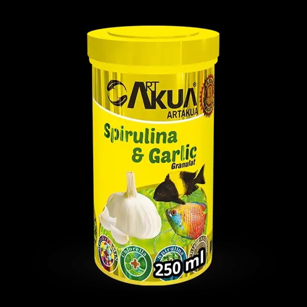 AKUA SPIRULİNA & GARLİC 250 ML 100 GR