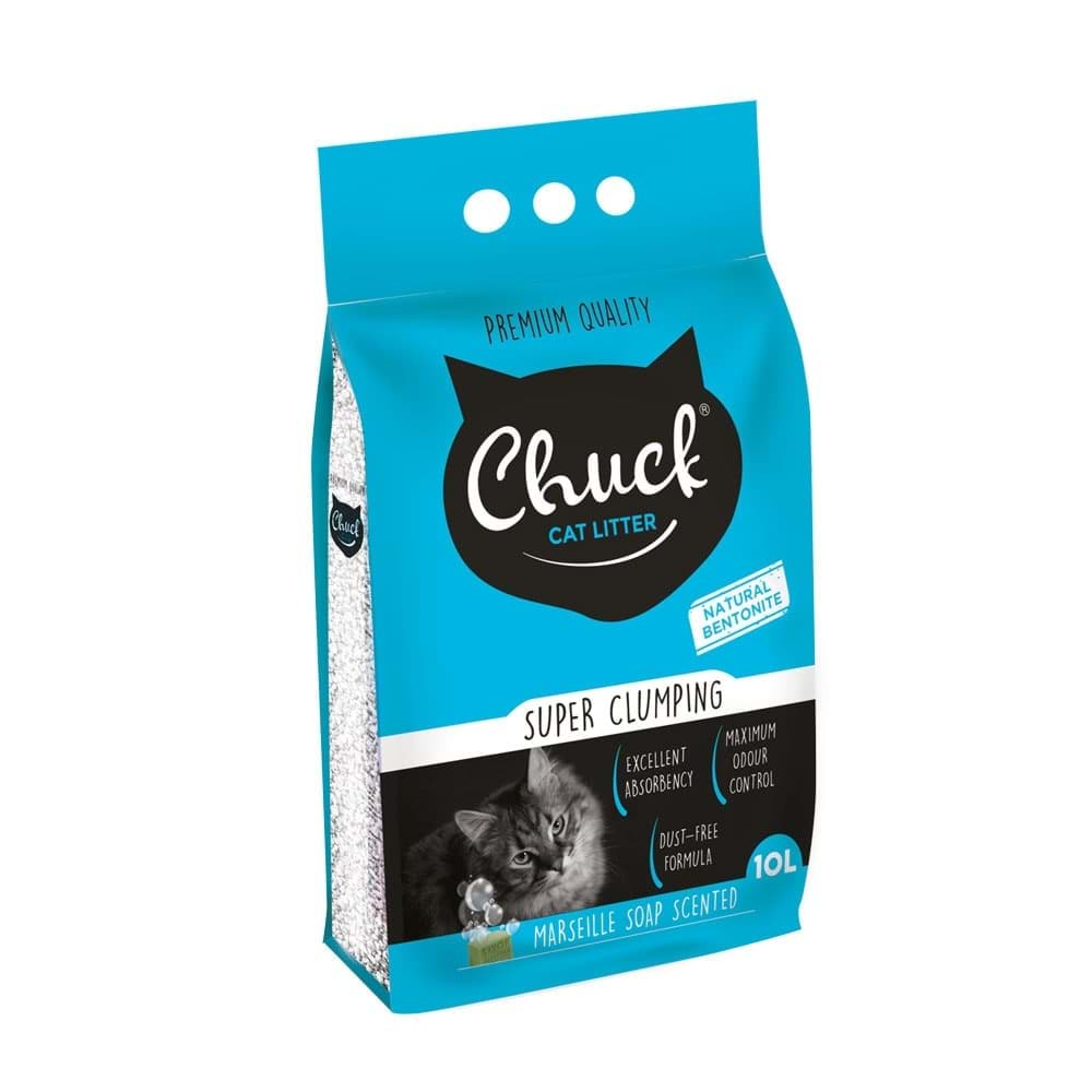 CHUCK MARSİLYA SABUNLU KEDİ KUMU İNCE 10 LT