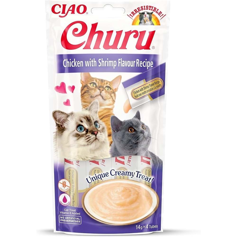 CIAO CHURU CHICKEN WİTH SHRİMP FLAVOUR RECİPE (EU108)