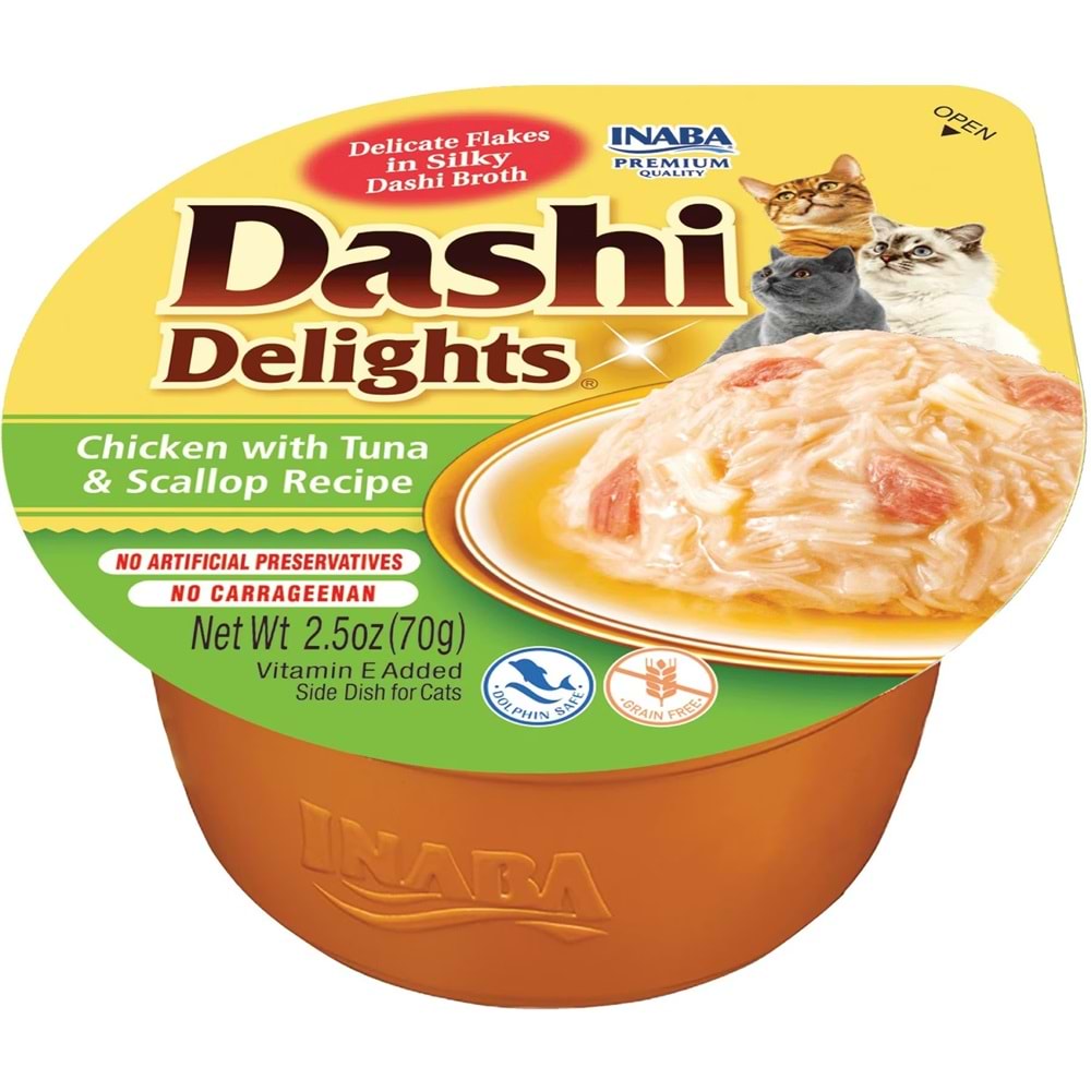CIAO DASHİ DELİGHTS CHICKEN WİTH TUNA & SCALLOP RECİPE (EU863)