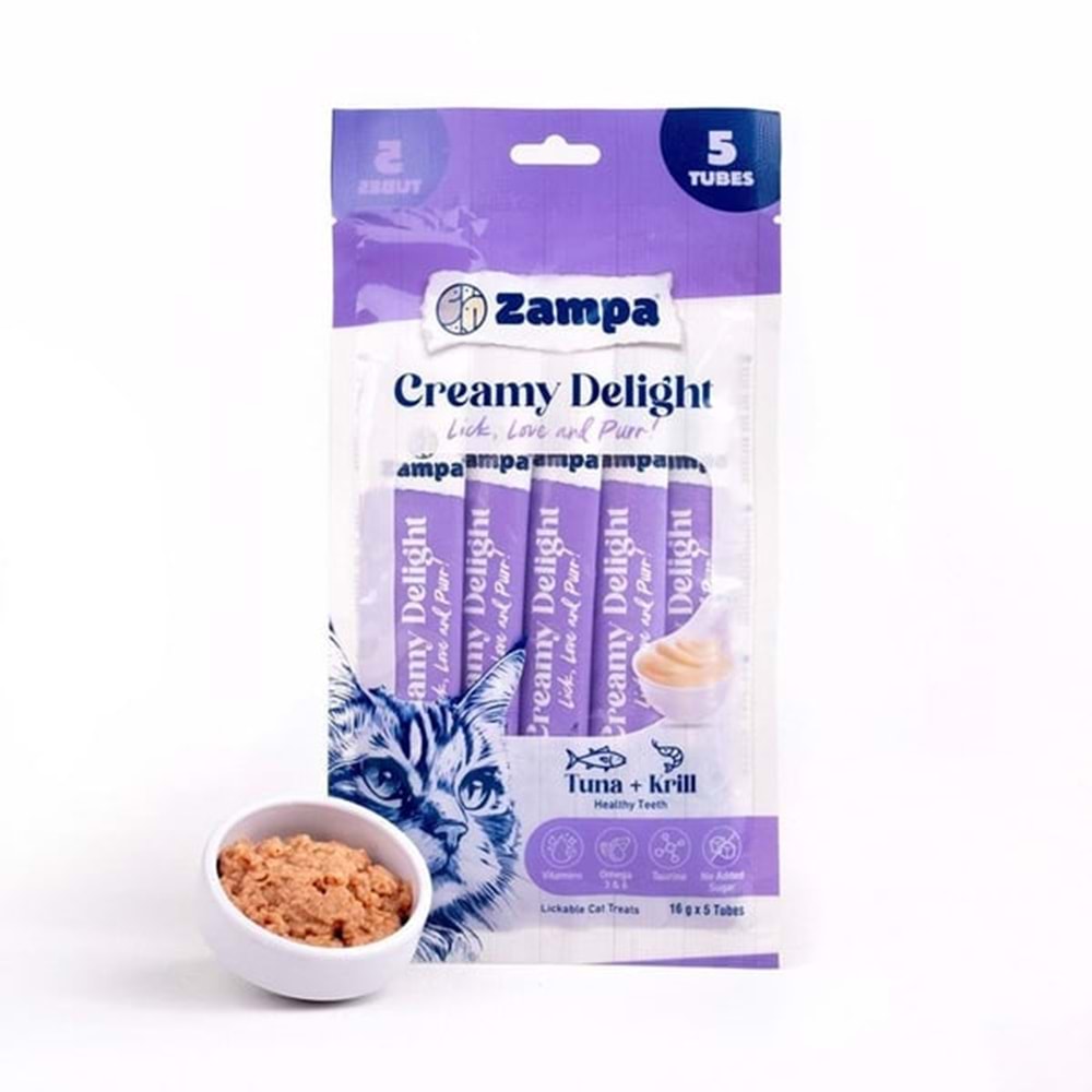 ZAMPA CREAMY DELİGHT TUNA + KRİLL (ZCD8184)