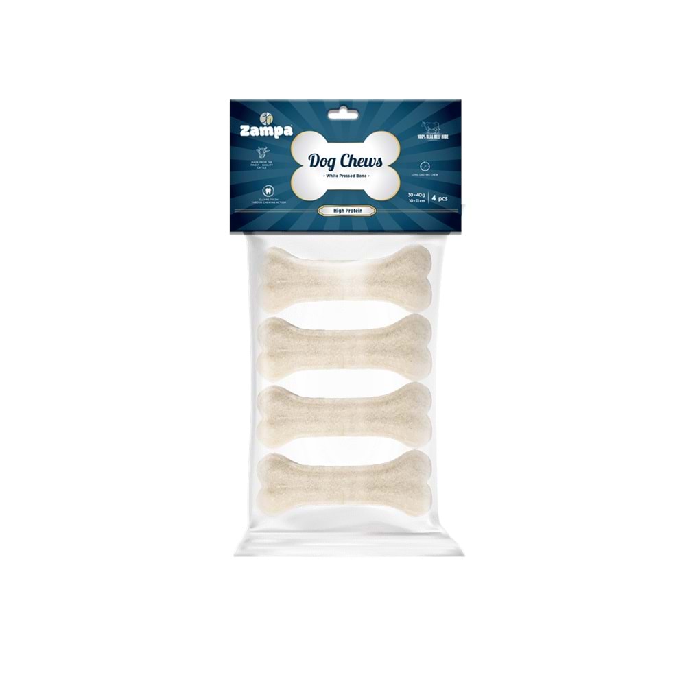 ZAMPA WHITE PRESSED BONE 10-11 CM (DC4430)