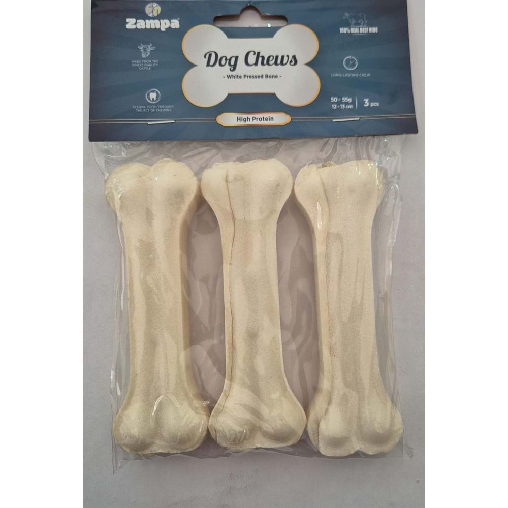 ZAMPA WHITE PRESSED BONE 12-13 CM (DC4454)