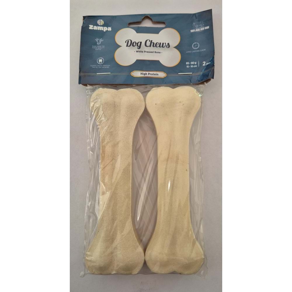 ZAMPA WHITE PRESSED BONE 15-16 CM (DC4478)