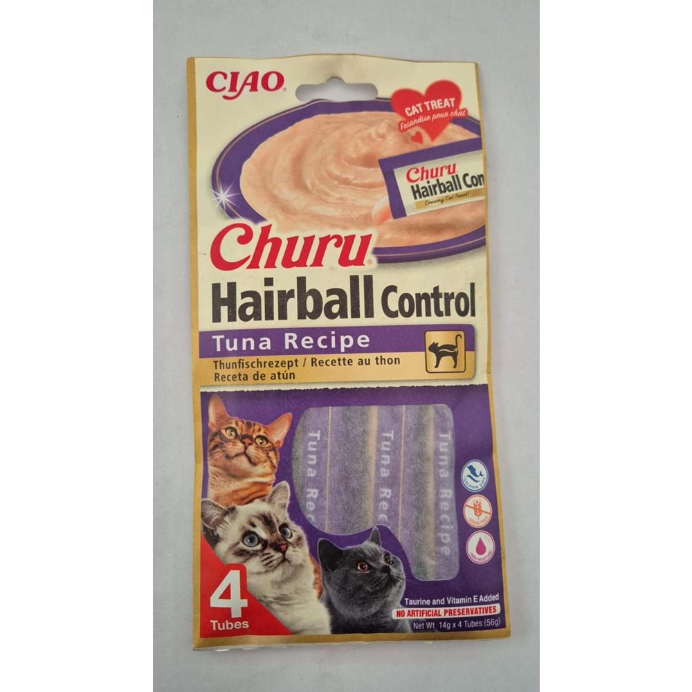 CIAO CHURU HAİRBALL CONTROL TUNA RECİPE (EU675)