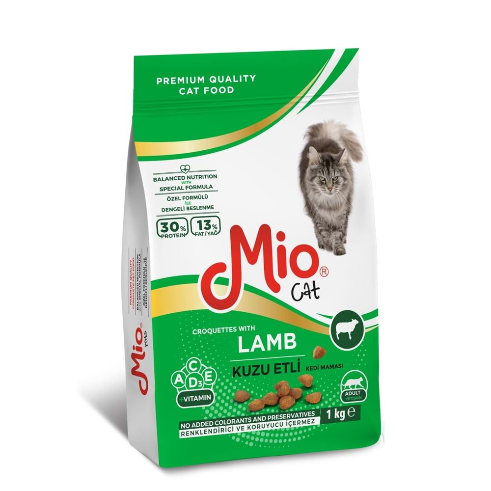 MİO KUZU ETLİ YETİŞKİN KEDİ MAMASI 1 KG