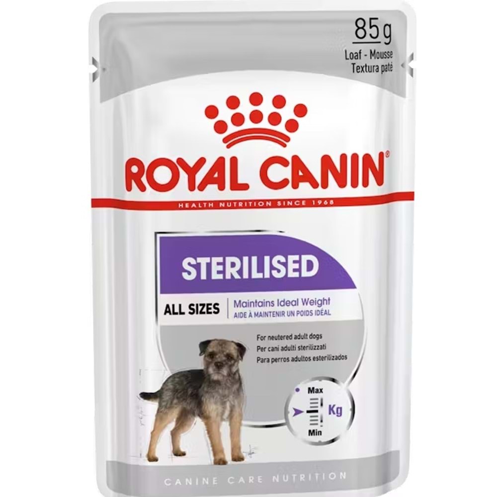 ROYAL CANIN STERILISED ALL SIZES 85 GR KÖPEK YAŞ MAMA