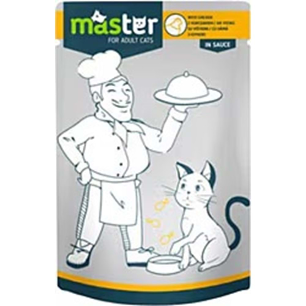 MASTER TAVUK ETLİ POUCH KEDİ MAMASI 80 GR