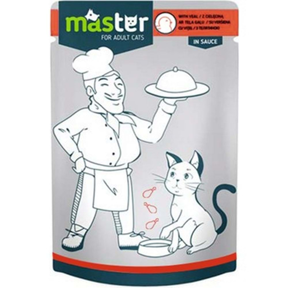 MASTER KÜMES HAYVANLI POUCH KEDİ MAMASI 80 GR