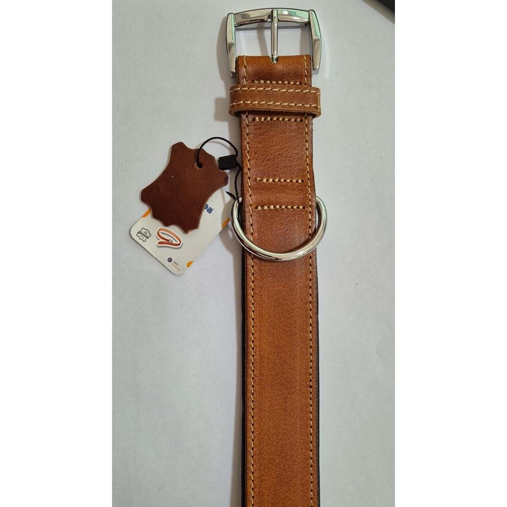 DOWNTOWN YAĞLI DERİ BOYUN TASMASI TABA 72 CM (ZB440-TA)