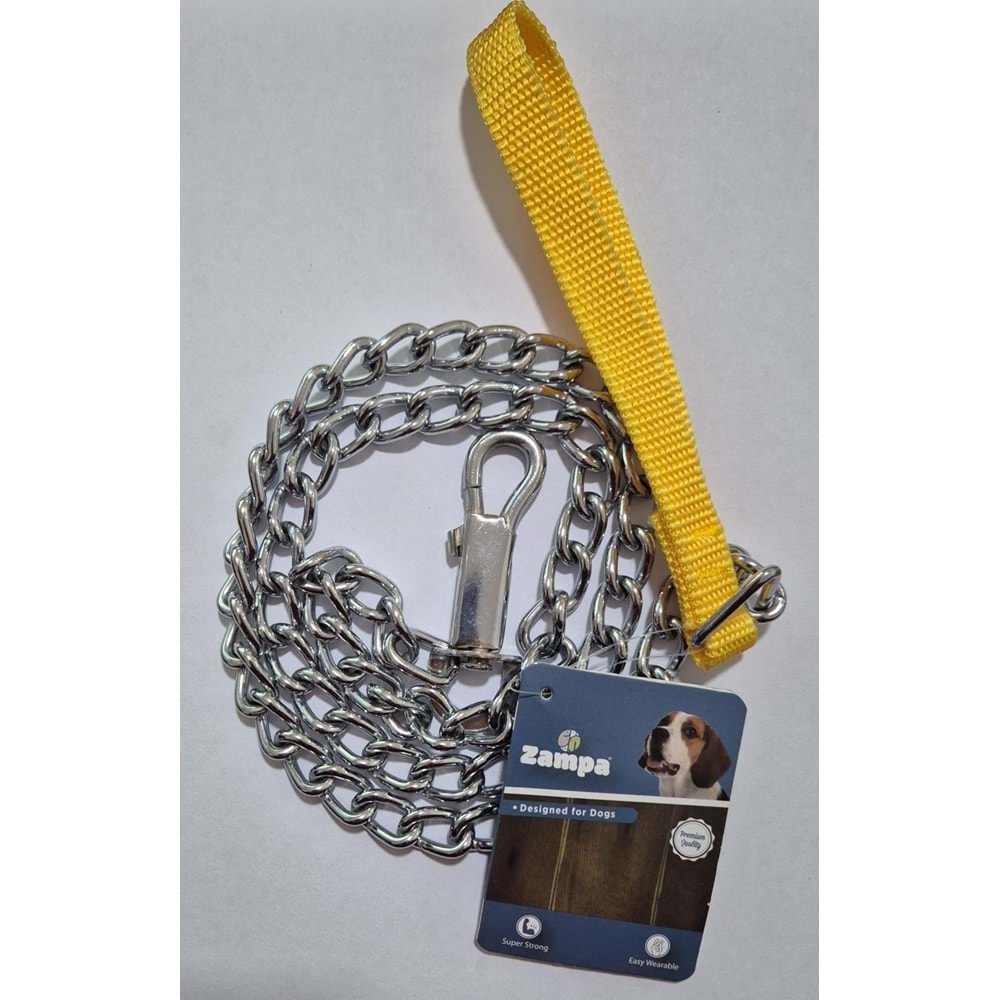 YUMUŞAK DOKULU GEZDİRME ZİNCİRİ SARI 3,5 MM*120 CM (ML1193-Y-XL)