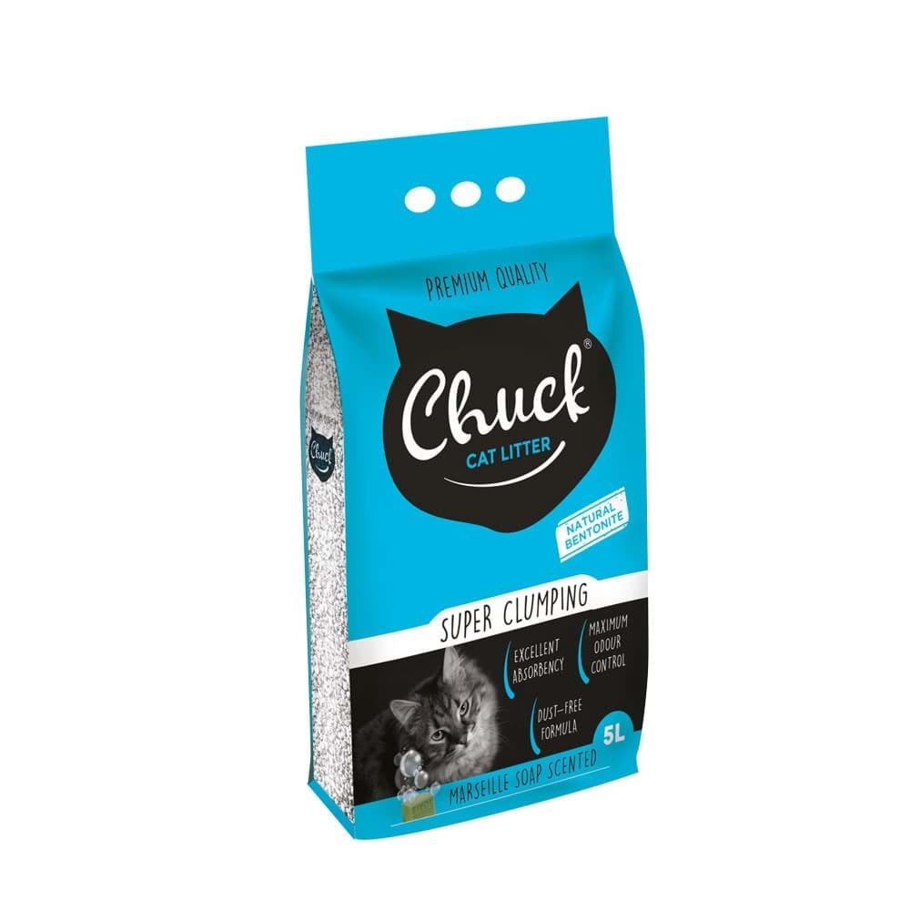 CHUCK MARSİLYA SABUNLU KEDİ KUMU İNCE 5 LT