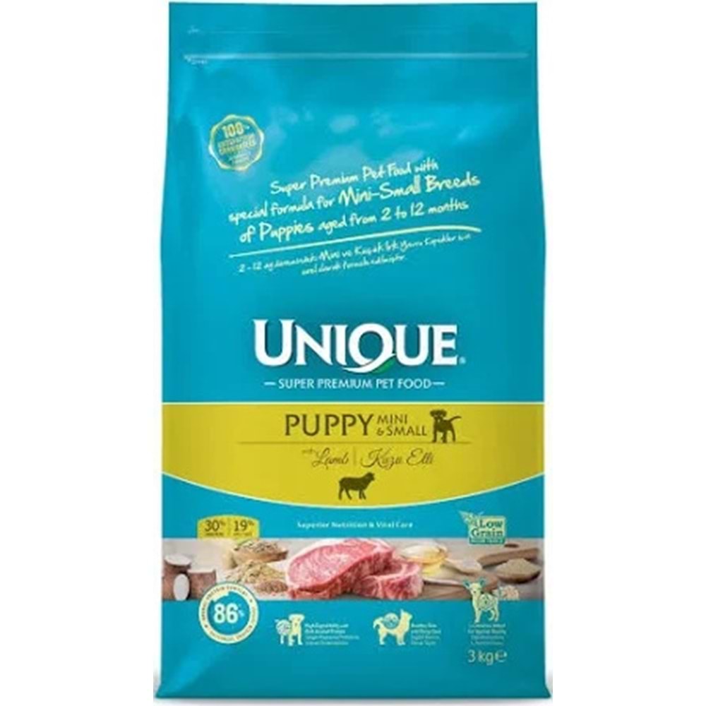 UNIQUE PUPPY MINI & SMALL LAMB 3 KG (9750)