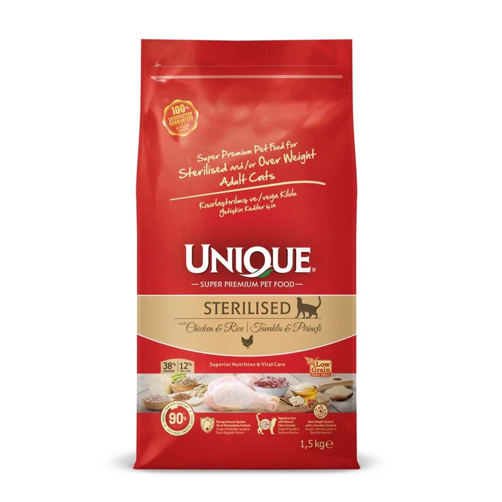 UNIQUE STERILISED CHICKEN & RICE 2 KG