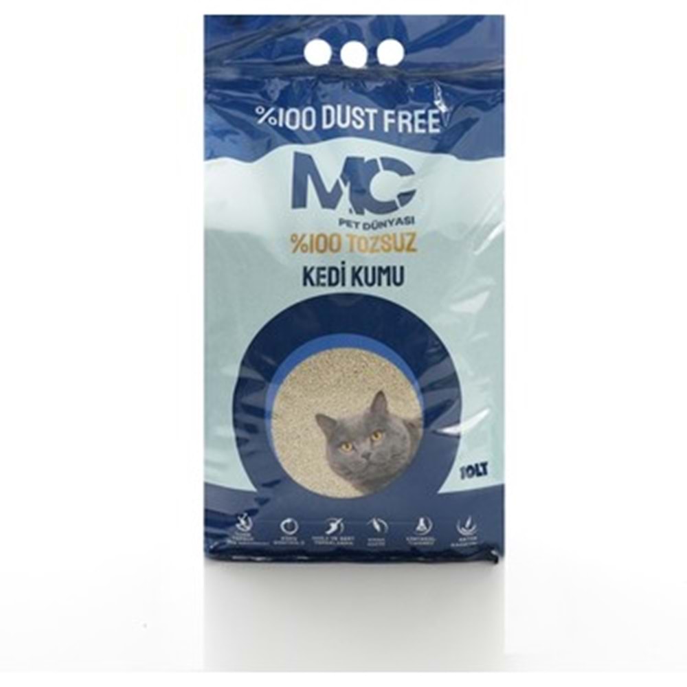 MC %100 TOZSUZ KEDİ KUMU 10 LT