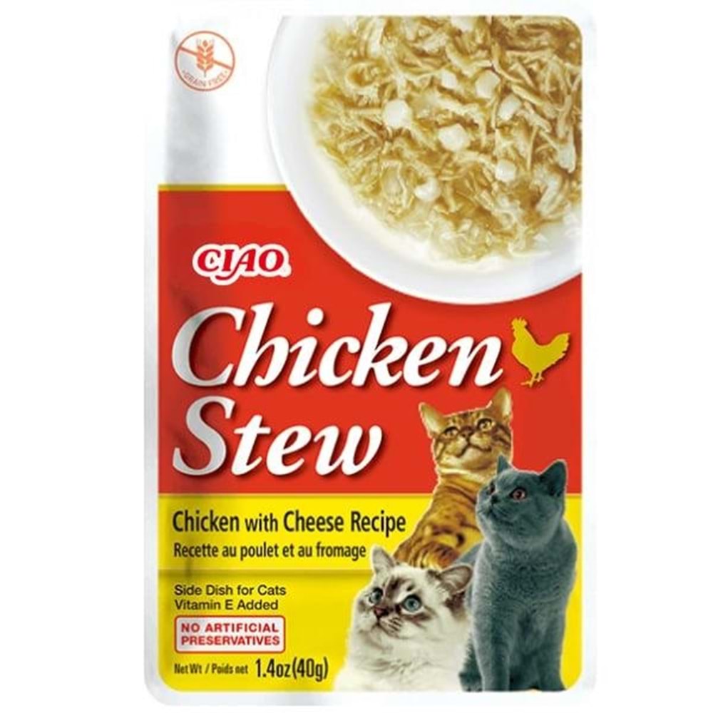 CİAO CHİCKEN STEW TAVUK GÜVEÇ VE PEYNİRLİ PATE 40 GR (USA814)