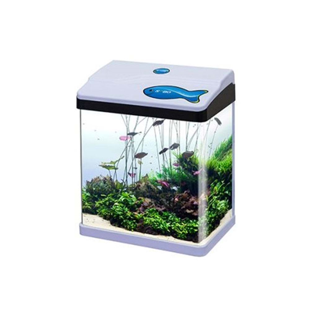 SOBO KOMPLE AKVARYUM 28,5*19*34 CM BEYAZ (745-T-720F-B)