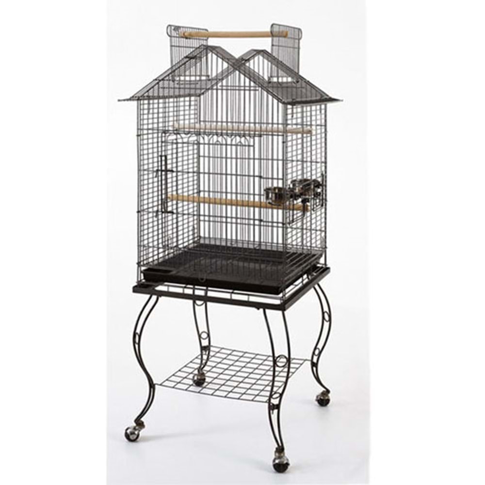 EUROGOLD SEHPALI PAPAĞAN KAFESİ DÖVME DEMİR 51*51*139 (933-934ADS)