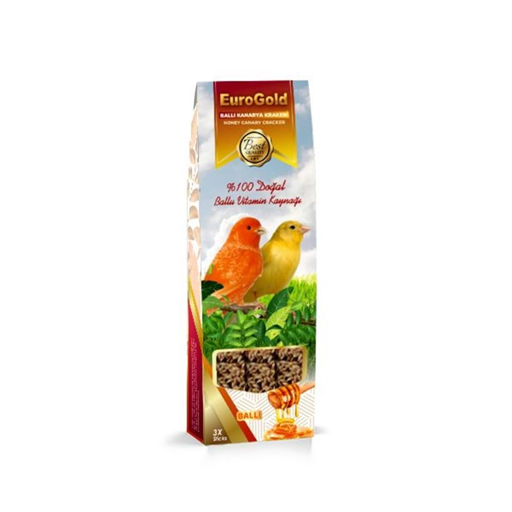 EUROGOLD KANARYA BALLI KRAKERİ 3 LÜ 100 GR
