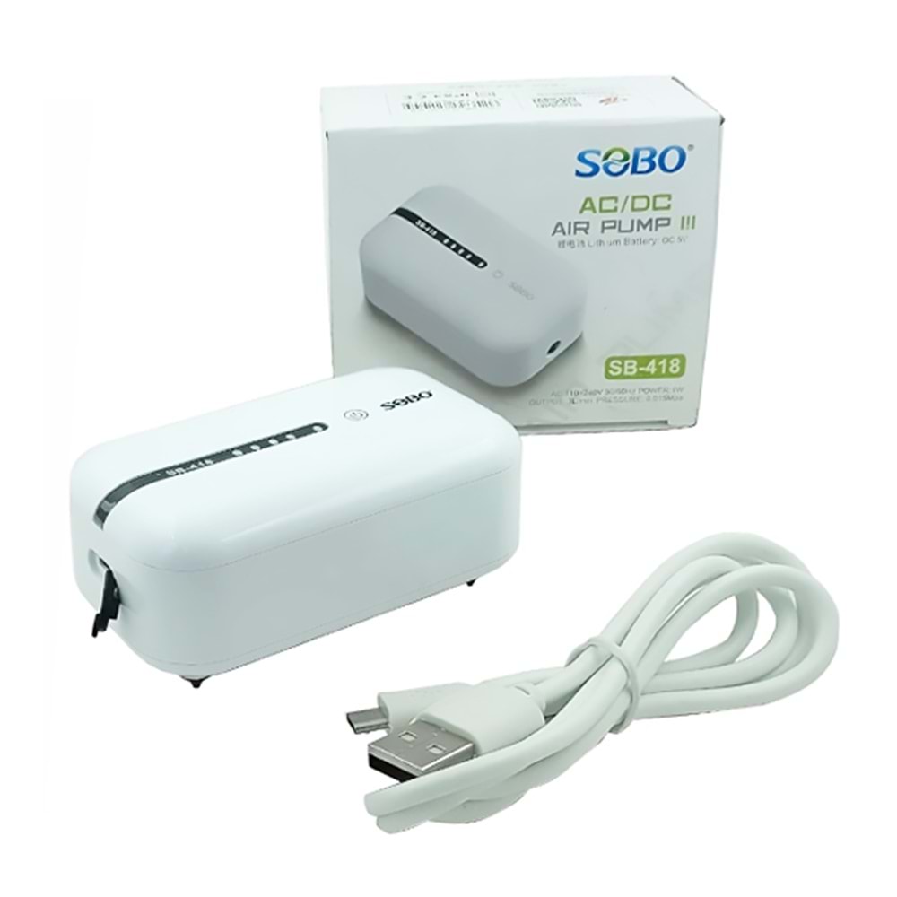 SOBO HAVA MOTORU AC/DC 1W 3 LT (SB-418)