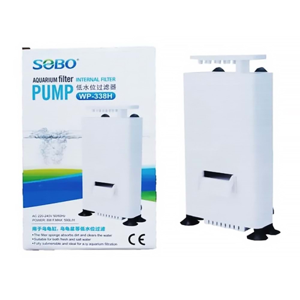 SOBO ALÇAK SEVİYE MİDİ İÇ FİLTRE 500 LT 8W (338H)