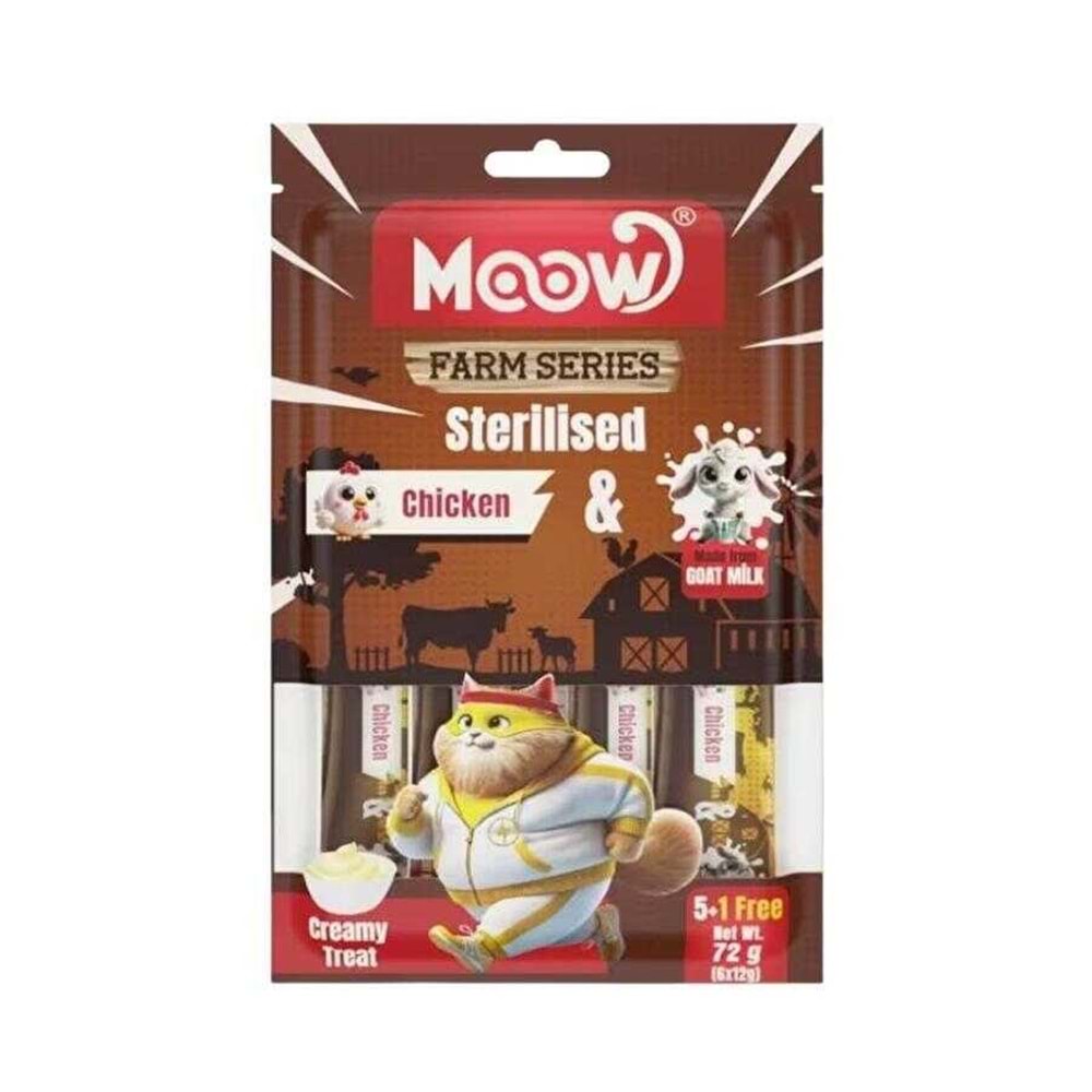 MOOW TAVUKLU 12 GR*6 LI KREMA STERILISED (MOOW-045)