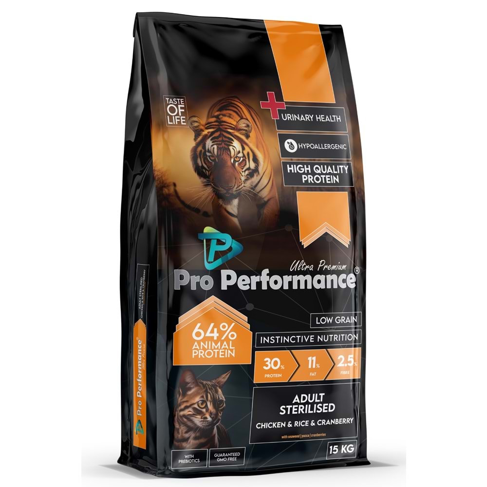 PRO PERFORMANCE STERILISED URNRY CHICKEN & RİCE 15 KG (PPC5003)