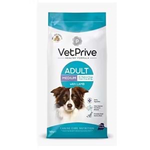 VET PRİVE ADULT MEDIUM KUZU ETLİ 14 KG KÖPEK MAMASI