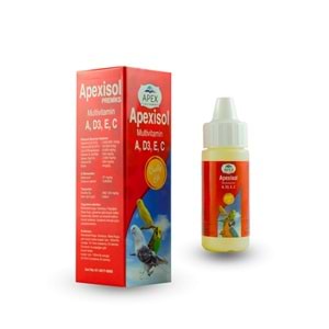 APEXİSOL KUŞLAR İÇİN MULTİVİTAMİN 30 ML