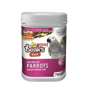 BEAKS KARIŞIK PAPAĞAN YEMİ 750 GR