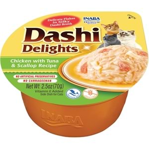 CIAO DASHİ DELİGHTS CHICKEN WİTH TUNA & SCALLOP RECİPE (EU863)