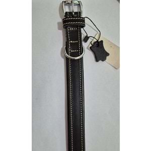 TRİBECA DERİ BOYUN TASMASI SİYAH 47 CM (ZB225-B)