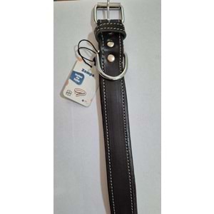 SOHO DERİ BOYUN TASMASI SİYAH 54 CM (ZB130-B)