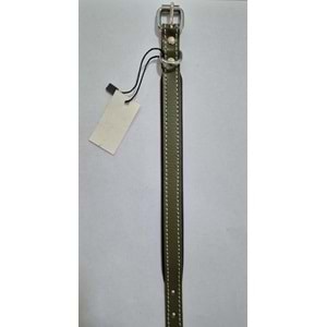 SOHO DERİ BOYUN TASMASI YEŞİL 35 CM (ZB115-G)
