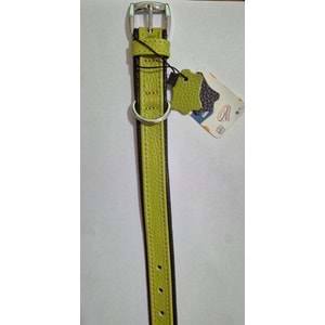 FLATRİON DERİ BOYUN TASMASI YEŞİL KAHVERENGİ 35 CM (ZB319-G)
