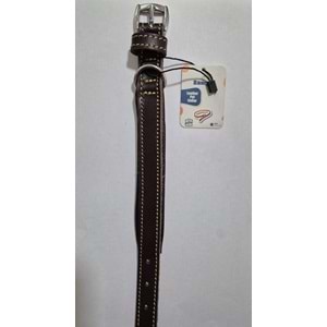 DOWNTOWN YAĞLI DERİ BOYUN TASMASI SİYAH 35 CM (ZB419-B)