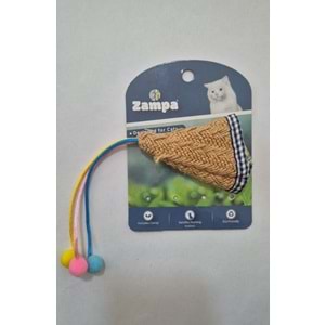 ÜÇ İPLİ TÜYLÜ HASIR OYUNCAK KAHVERENGİ (CTY0233)