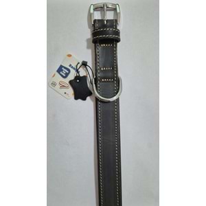 DOWNTOWN YAĞLI DERİ BOYUN TASMASI SİYAH 54 CM (ZB430-B)