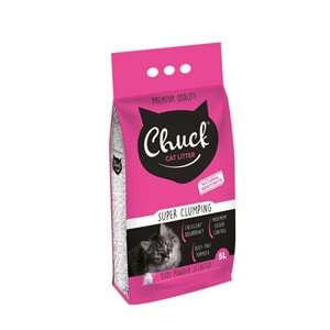 CHUCK BEBEK PUDRALI KEDİ KUMU İNCE 5 LT