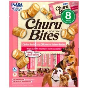 CHURU BİTES TAVUKLU VE SOMONLU KÖPEK ÖDÜL MAMASI (USD723)