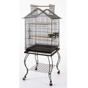 EUROGOLD SEHPALI PAPAĞAN KAFESİ DÖVME DEMİR 51*51*139 (933-934ADS)