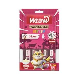 MOOW TAVUKLU 12 GR-6 LI KREMA YAVRU KEDİ (MOOW-044)