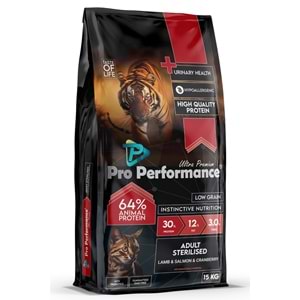 PRO PERFORMANCE STERILISED LAMB & SHIRIMP & SALMON & CRANBERRY 15 KG (PPC5005)