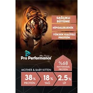 PRO PERFORMANCE MOTHER & BABY KİTTEN SALMON & RİCE 2 KG (PPC5010)