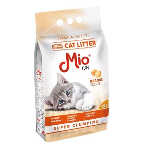 MİO PORTAKALLI KEDİ KUMU 10 LT İNCE