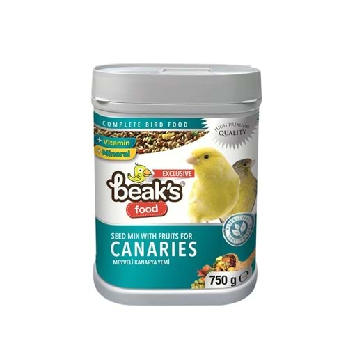 BEAKS MEYVELİ KANARYA YEMİ 750 GR