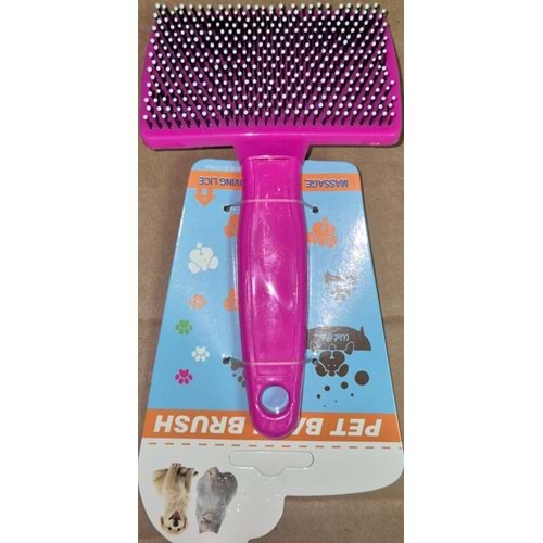 PET BATH BRUSH BÜYÜK KARE TARAK (AVCI-9)